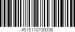 Código de barras (EAN, GTIN, SKU, ISBN): '4515110730038'