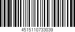 Código de barras (EAN, GTIN, SKU, ISBN): '4515110733039'