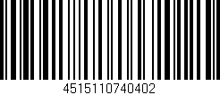 Código de barras (EAN, GTIN, SKU, ISBN): '4515110740402'