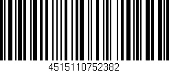 Código de barras (EAN, GTIN, SKU, ISBN): '4515110752382'
