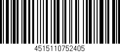 Código de barras (EAN, GTIN, SKU, ISBN): '4515110752405'