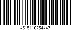 Código de barras (EAN, GTIN, SKU, ISBN): '4515110754447'