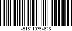 Código de barras (EAN, GTIN, SKU, ISBN): '4515110754676'