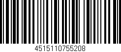 Código de barras (EAN, GTIN, SKU, ISBN): '4515110755208'