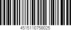 Código de barras (EAN, GTIN, SKU, ISBN): '4515110758025'