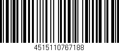 Código de barras (EAN, GTIN, SKU, ISBN): '4515110767188'