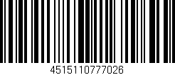 Código de barras (EAN, GTIN, SKU, ISBN): '4515110777026'