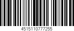 Código de barras (EAN, GTIN, SKU, ISBN): '4515110777255'
