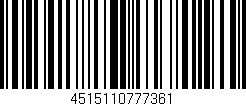 Código de barras (EAN, GTIN, SKU, ISBN): '4515110777361'