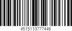 Código de barras (EAN, GTIN, SKU, ISBN): '4515110777446'