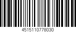 Código de barras (EAN, GTIN, SKU, ISBN): '4515110778030'