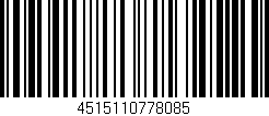 Código de barras (EAN, GTIN, SKU, ISBN): '4515110778085'