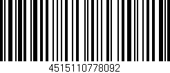 Código de barras (EAN, GTIN, SKU, ISBN): '4515110778092'