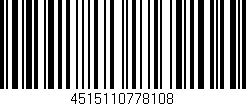 Código de barras (EAN, GTIN, SKU, ISBN): '4515110778108'