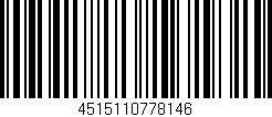 Código de barras (EAN, GTIN, SKU, ISBN): '4515110778146'