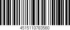 Código de barras (EAN, GTIN, SKU, ISBN): '4515110783560'
