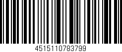 Código de barras (EAN, GTIN, SKU, ISBN): '4515110783799'