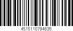 Código de barras (EAN, GTIN, SKU, ISBN): '4515110784635'