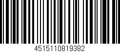 Código de barras (EAN, GTIN, SKU, ISBN): '4515110819382'