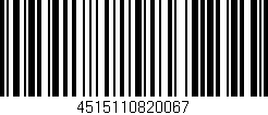 Código de barras (EAN, GTIN, SKU, ISBN): '4515110820067'