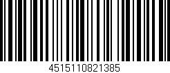 Código de barras (EAN, GTIN, SKU, ISBN): '4515110821385'