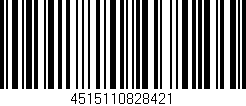 Código de barras (EAN, GTIN, SKU, ISBN): '4515110828421'