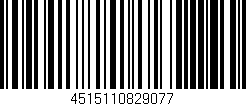 Código de barras (EAN, GTIN, SKU, ISBN): '4515110829077'