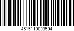 Código de barras (EAN, GTIN, SKU, ISBN): '4515110836594'