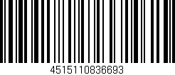 Código de barras (EAN, GTIN, SKU, ISBN): '4515110836693'
