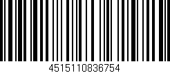 Código de barras (EAN, GTIN, SKU, ISBN): '4515110836754'