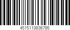 Código de barras (EAN, GTIN, SKU, ISBN): '4515110836785'