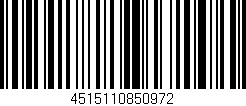 Código de barras (EAN, GTIN, SKU, ISBN): '4515110850972'