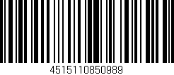 Código de barras (EAN, GTIN, SKU, ISBN): '4515110850989'
