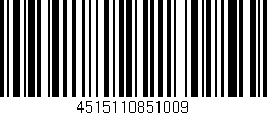 Código de barras (EAN, GTIN, SKU, ISBN): '4515110851009'