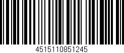 Código de barras (EAN, GTIN, SKU, ISBN): '4515110851245'