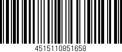 Código de barras (EAN, GTIN, SKU, ISBN): '4515110851658'