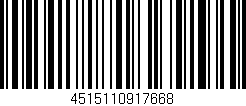 Código de barras (EAN, GTIN, SKU, ISBN): '4515110917668'