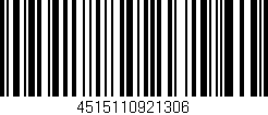 Código de barras (EAN, GTIN, SKU, ISBN): '4515110921306'