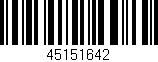Código de barras (EAN, GTIN, SKU, ISBN): '45151642'