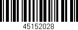 Código de barras (EAN, GTIN, SKU, ISBN): '45152028'