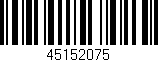 Código de barras (EAN, GTIN, SKU, ISBN): '45152075'