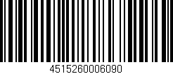 Código de barras (EAN, GTIN, SKU, ISBN): '4515260006090'