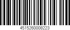 Código de barras (EAN, GTIN, SKU, ISBN): '4515260008223'