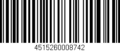 Código de barras (EAN, GTIN, SKU, ISBN): '4515260008742'