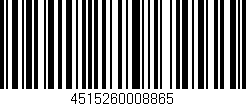 Código de barras (EAN, GTIN, SKU, ISBN): '4515260008865'