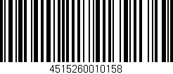Código de barras (EAN, GTIN, SKU, ISBN): '4515260010158'
