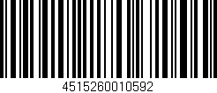 Código de barras (EAN, GTIN, SKU, ISBN): '4515260010592'