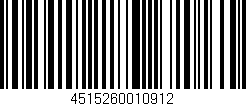 Código de barras (EAN, GTIN, SKU, ISBN): '4515260010912'