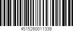 Código de barras (EAN, GTIN, SKU, ISBN): '4515260011339'