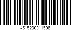 Código de barras (EAN, GTIN, SKU, ISBN): '4515260011506'